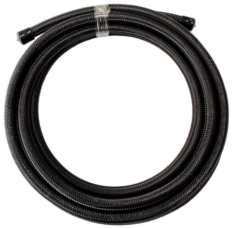 200 Series PTFE (Teflon®) Black Stainless Steel Braided Hose -8AN AF200-08-6MBLK