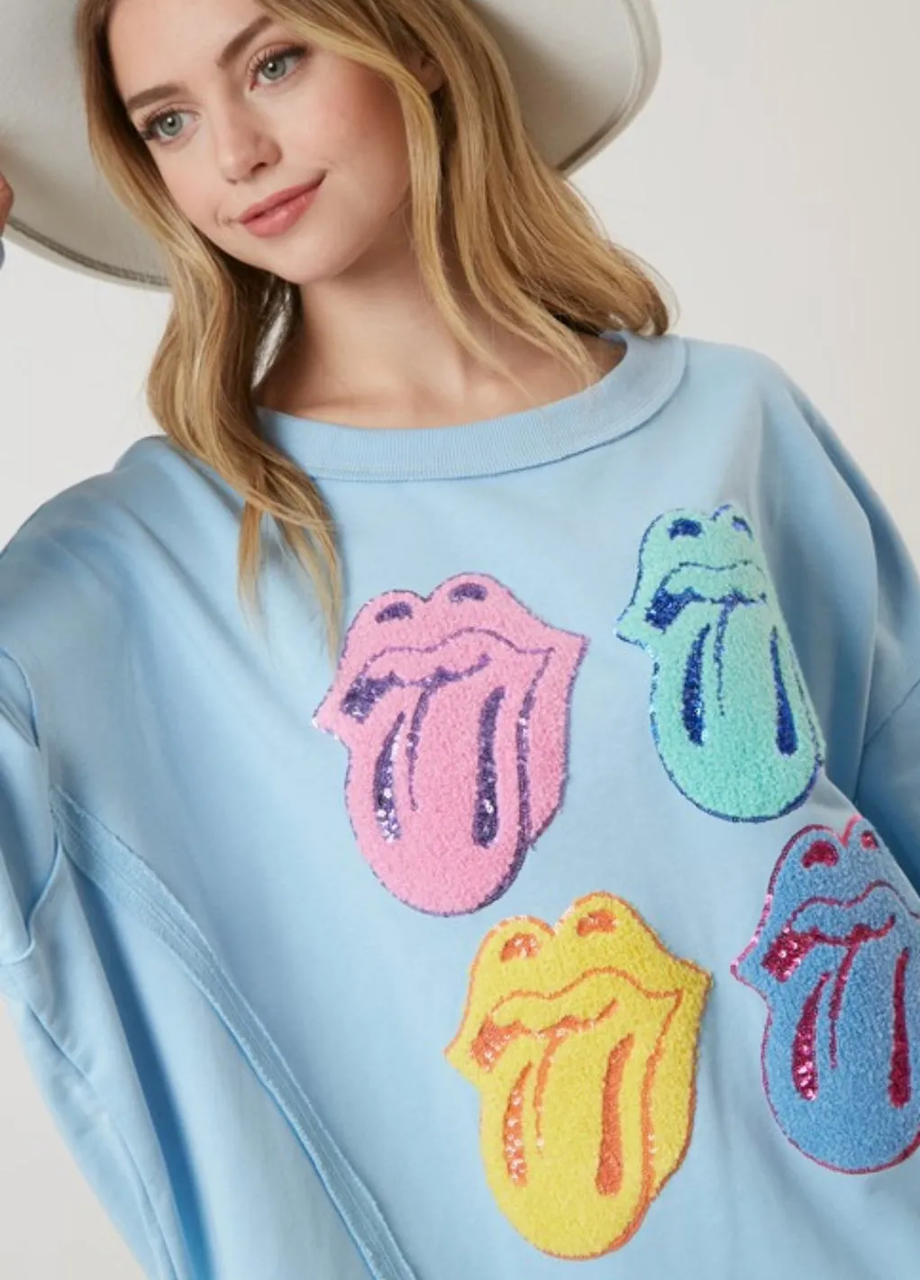 Baby Blue Tongue Sweatshirt