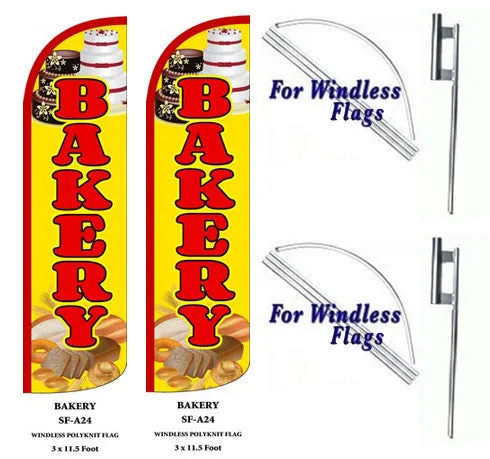 Bakery Windless Swooper Feather Flag