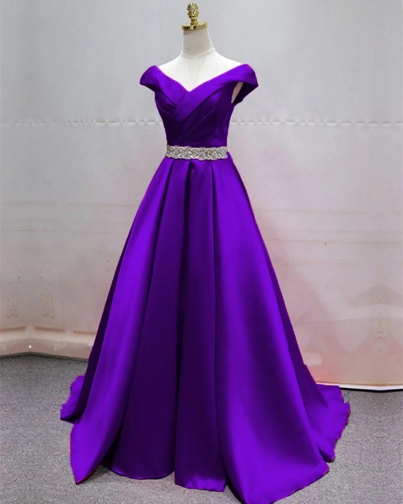 Ball Gown Green Long Prom Dress Evening Dress