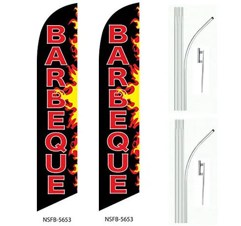 Barbeque Swooper Feather Banner Flag Sign
