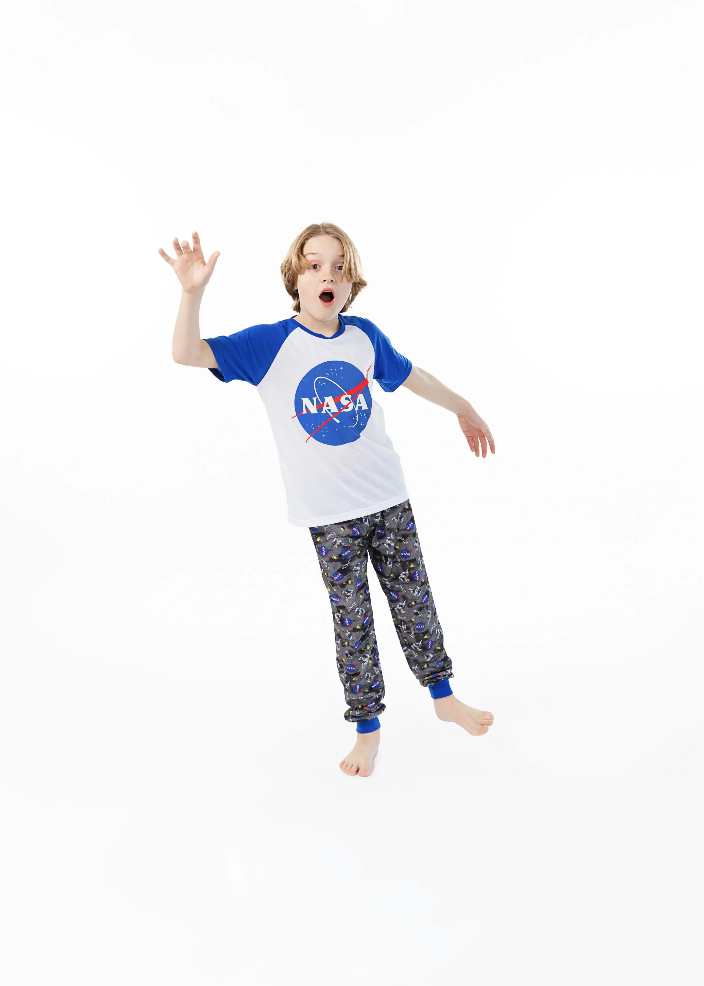 Boys Glow In The Dark NASA 2-Piece Pajama Sleep Pants Set