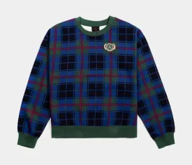 Brooklyn Fleece Womens Sweatshirt (Green/Blue)