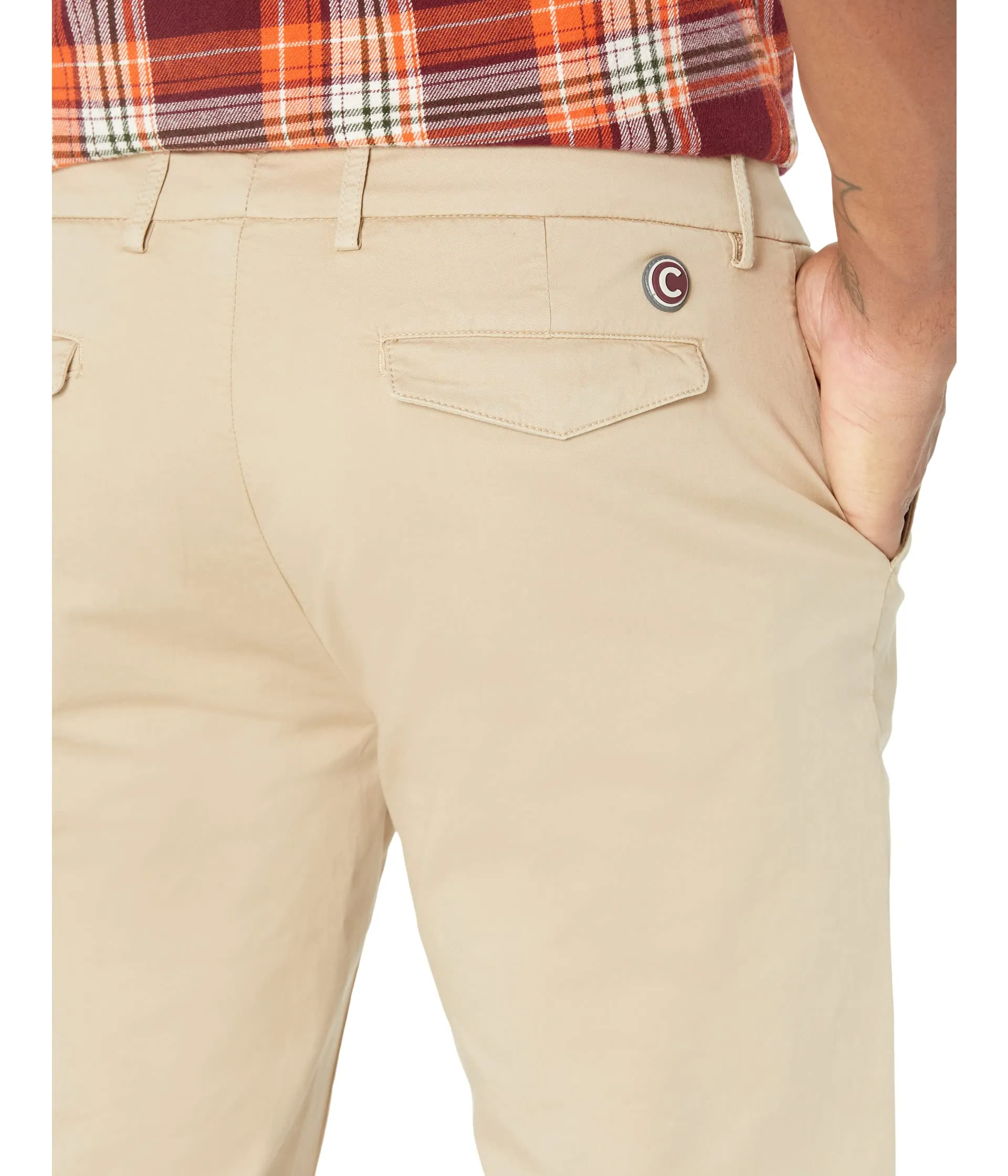 Chinos COLMAR, Garment Dyed Chino Trousers w/ Back Pockets