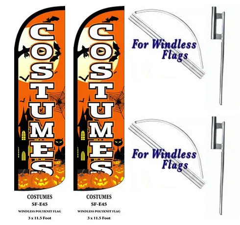Costumes Windless Swooper Feather Flag