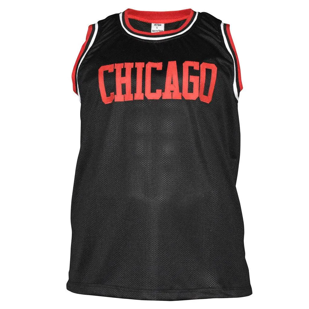 Dennis Rodman Signed Chicago Pro Black Basketball Jersey (JSA)