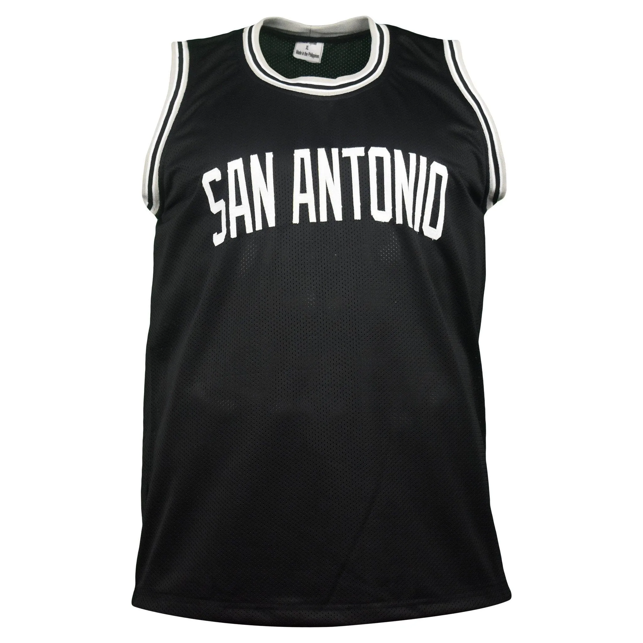 Dennis Rodman Signed San Antonio Black Basketball Jersey (JSA)