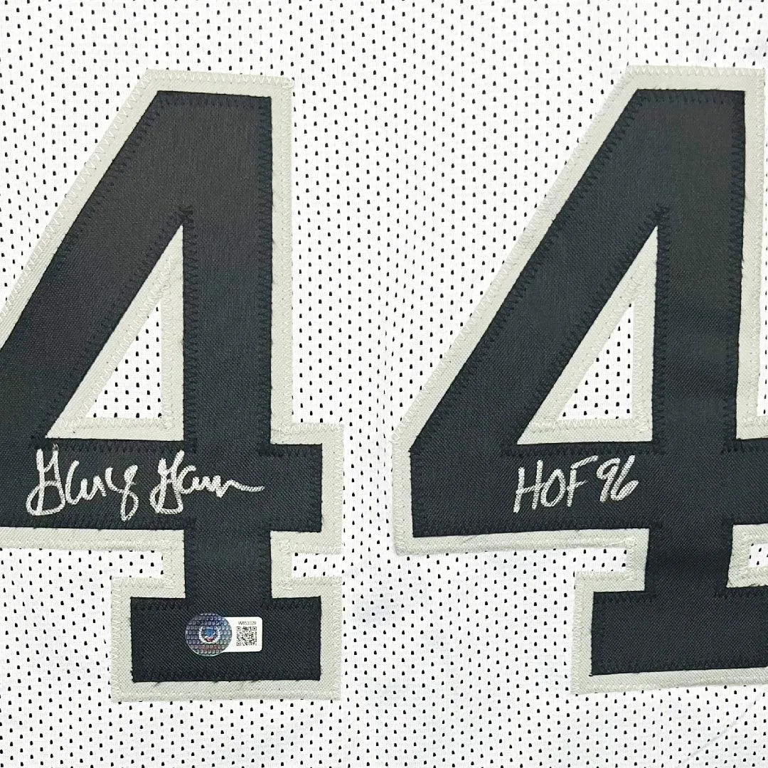 George Gervin Signed HOF 96 Inscription San Antonio White Basketball Jersey (Beckett)
