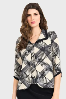Joseph Ribkoff S Twin Set Black and Beige 194641 113