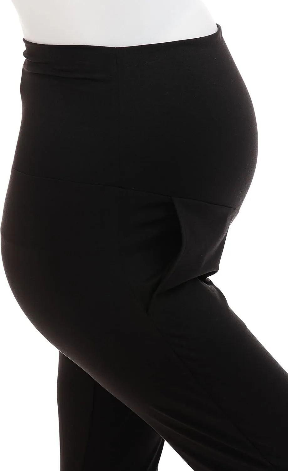 Leggings Depot Maternity Pants for Women Over The Belly Pregnancy Joggers Casual Lounge Pants