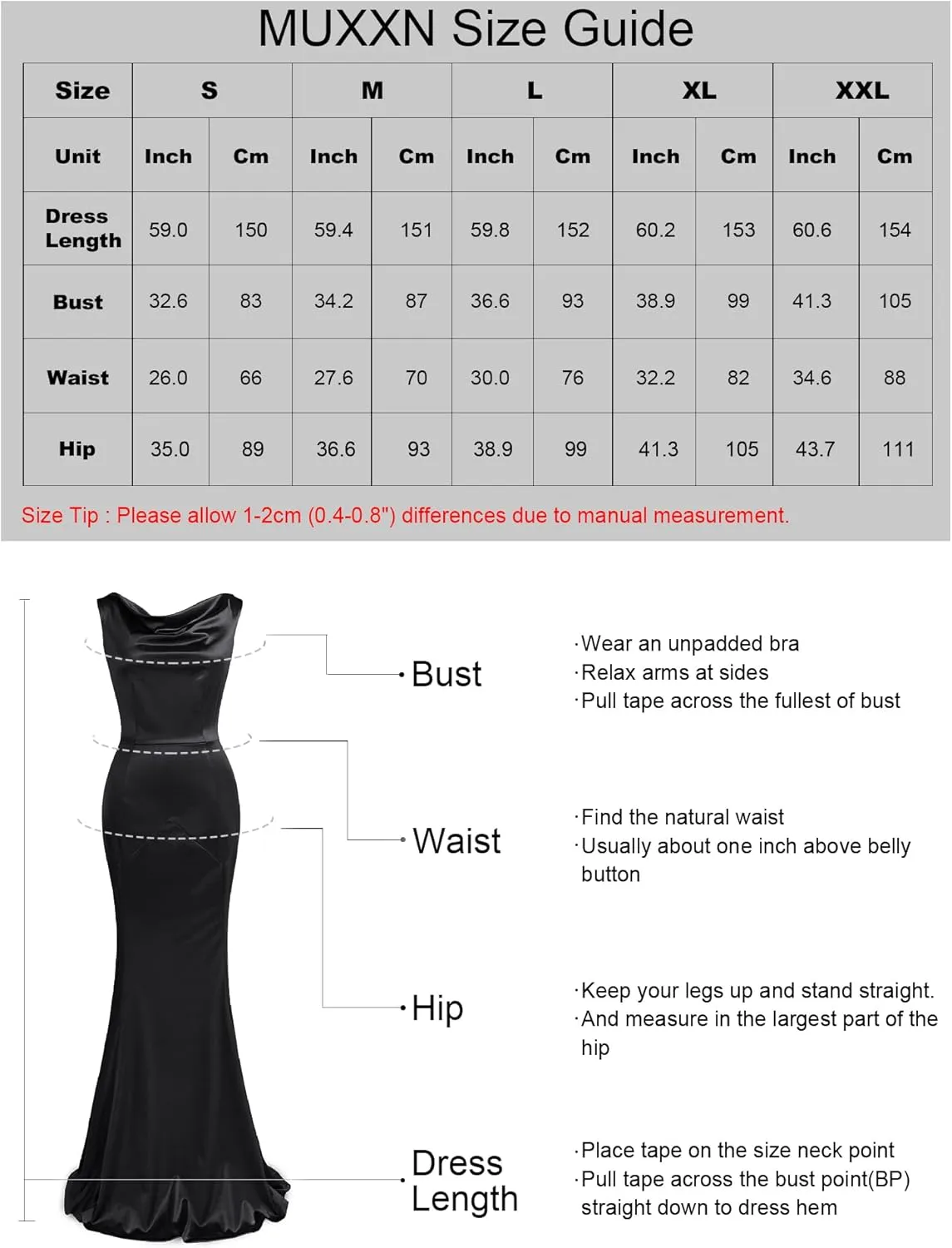 MUXXN Women's 30s Brief Elegant Mermaid Sleeveless Gowns Formal Evening Dress