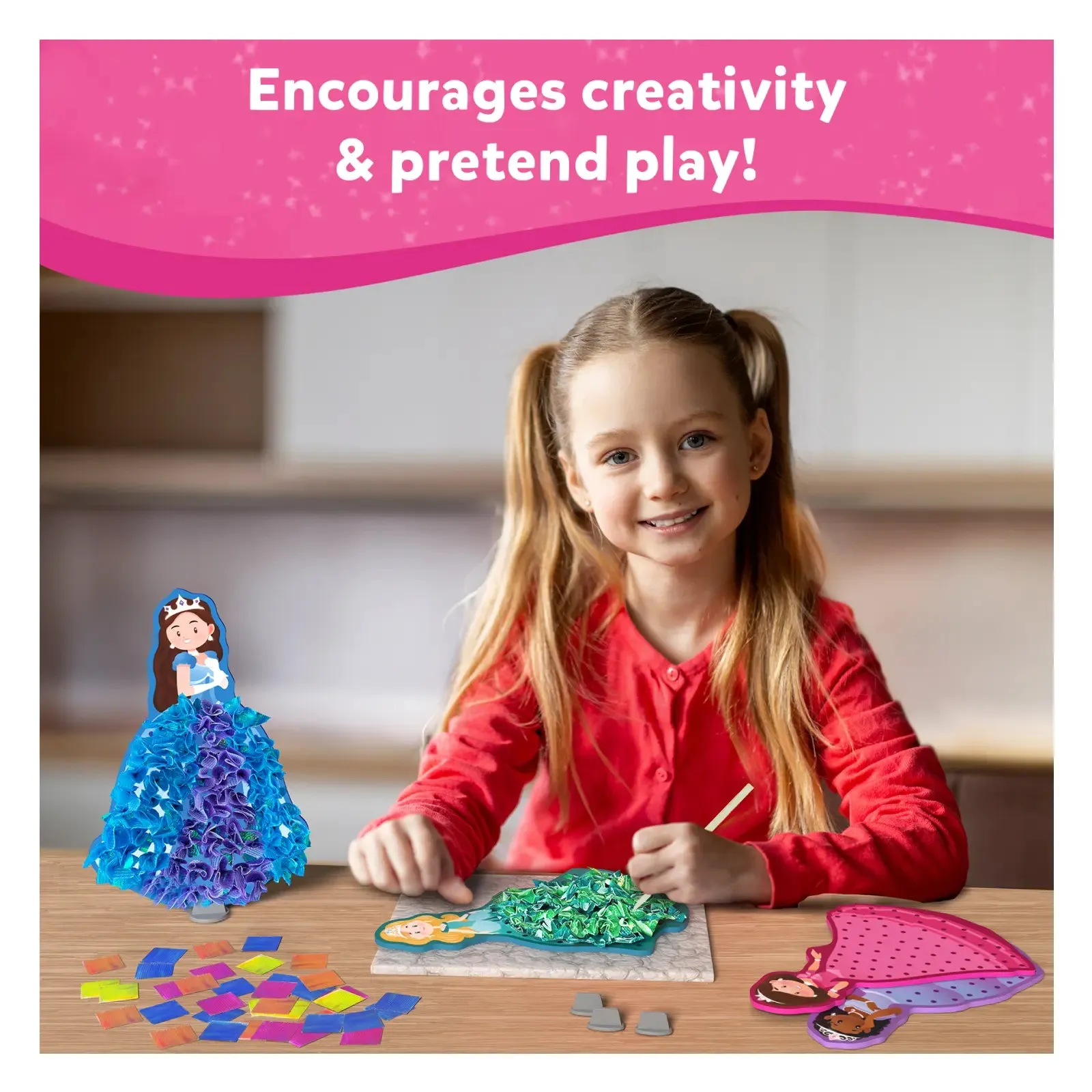 Poke-in Art: Magical Princesses | No Mess Art for Kids (ages 4-9)