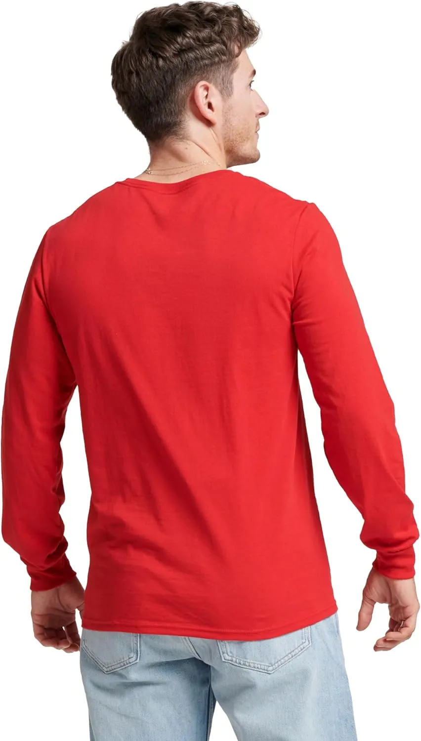 Russell Athletic Men's Dri-Power Long Sleeve Tees, Moisture Wicking, Odor Protection, UPF 30 