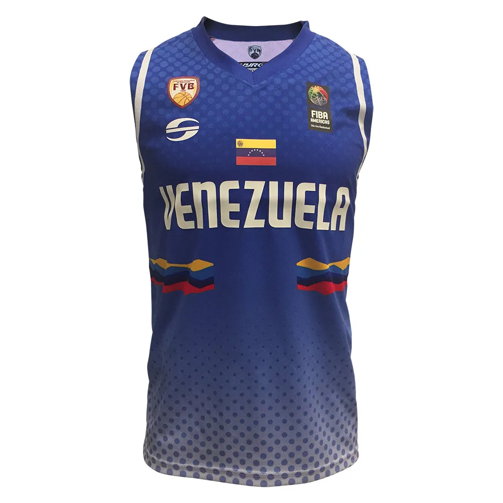 Skyros Camiseta de Basketball de Venezuela Mundial China 2019 para hombres