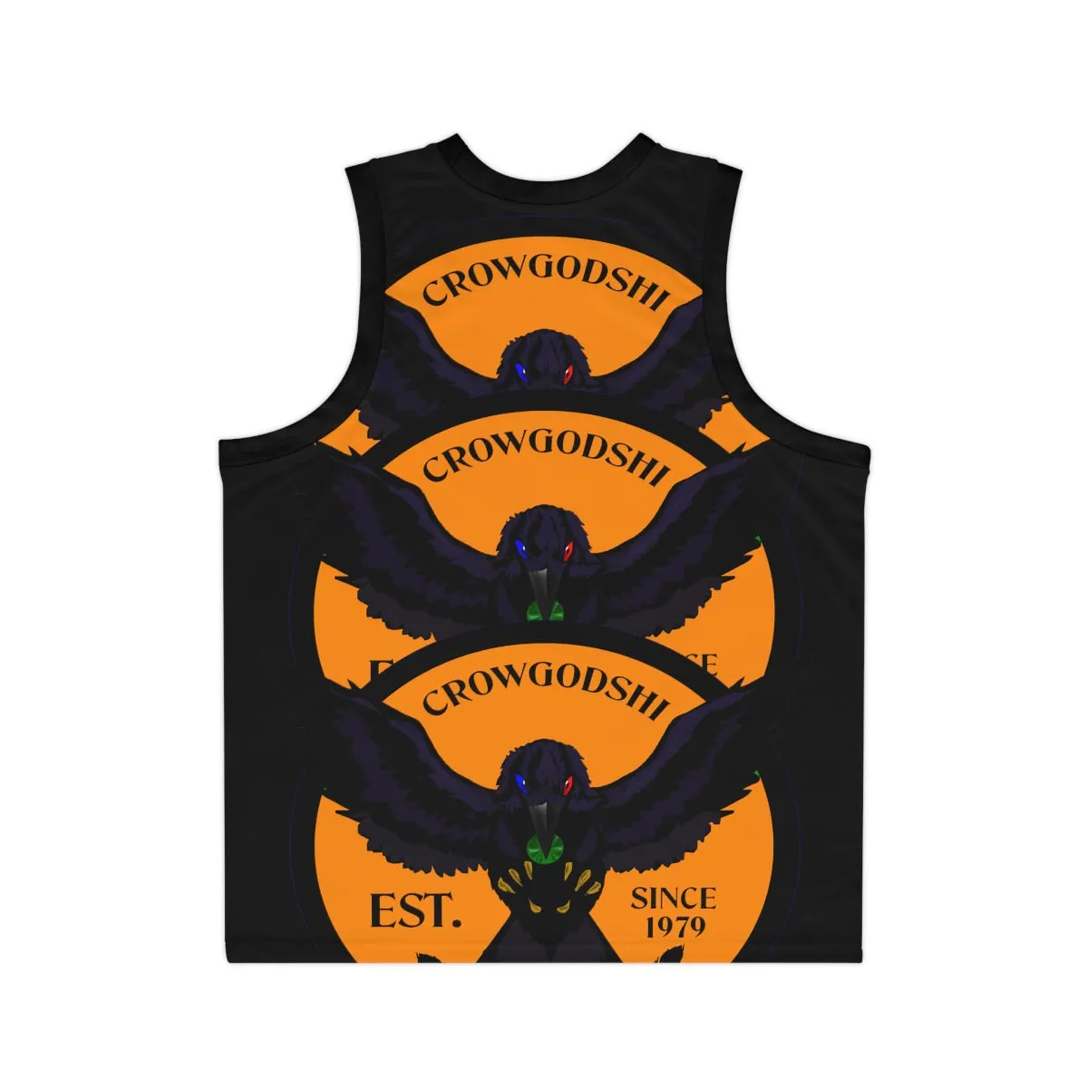 Special Edition Crowgodshi Designer Basketball Jersey, ORANGE LOGO