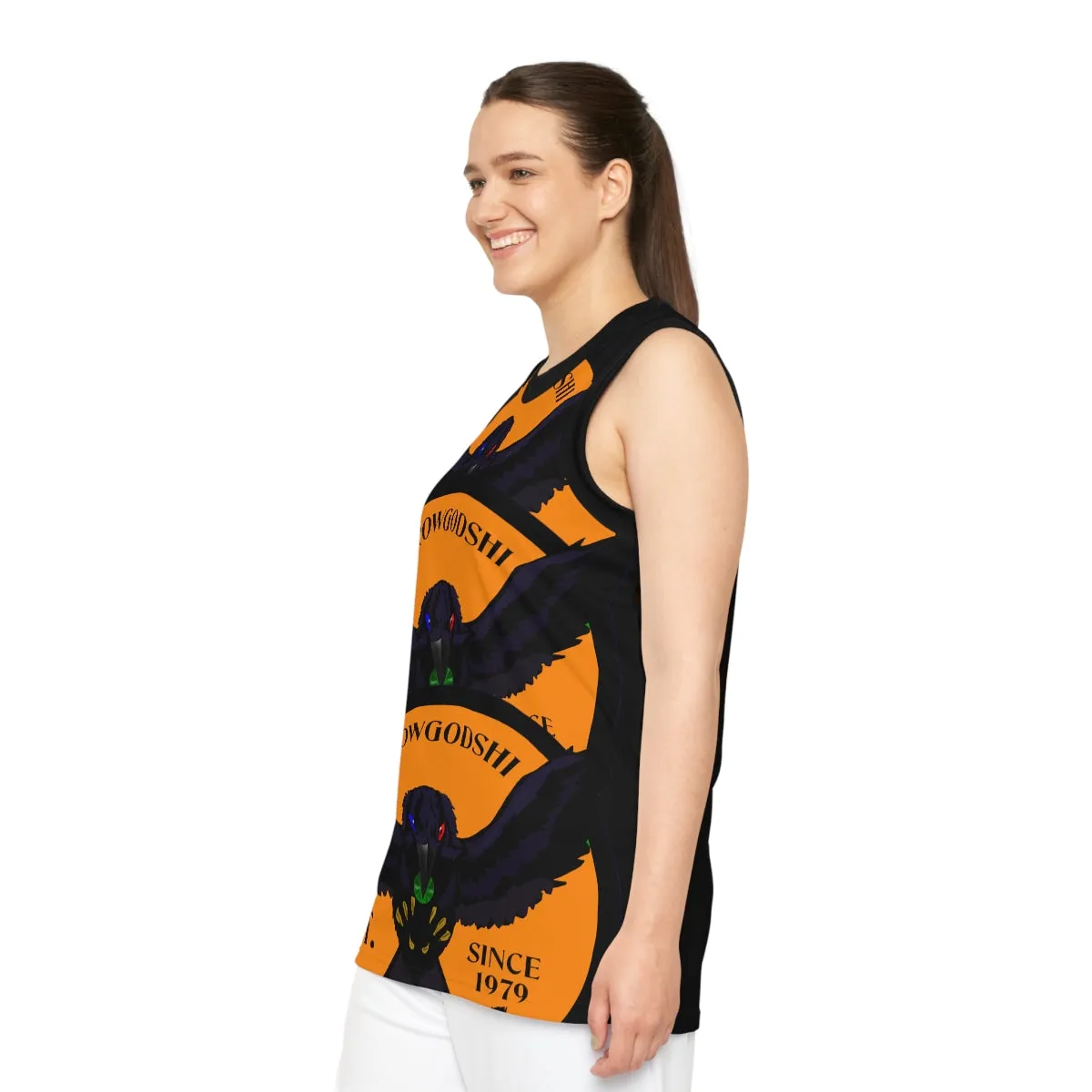 Special Edition Crowgodshi Designer Basketball Jersey, ORANGE LOGO