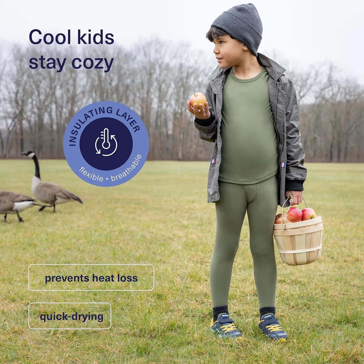 Thermal Underwear for Kids Boys Thermals Top & Bottom Set Long Underwear Base Layer Pajamas