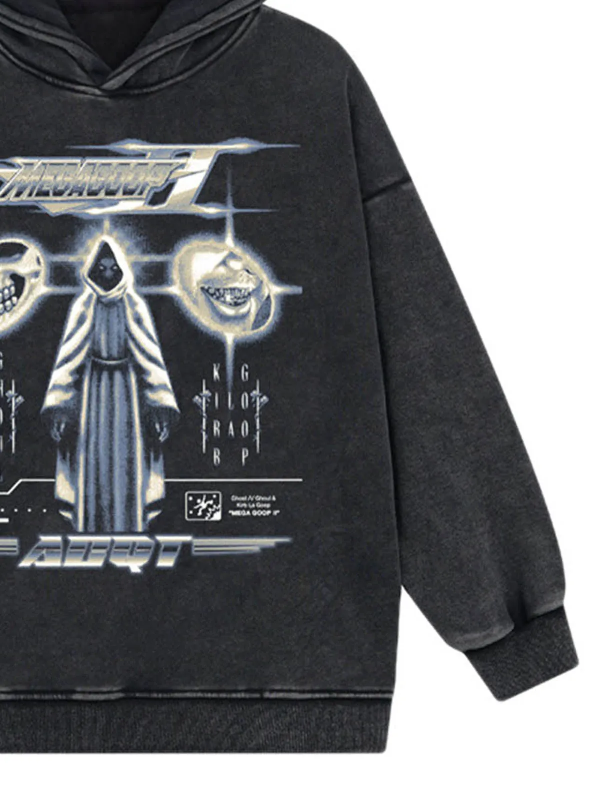 Thesupermade Abstract Scale Graphic Hoodie