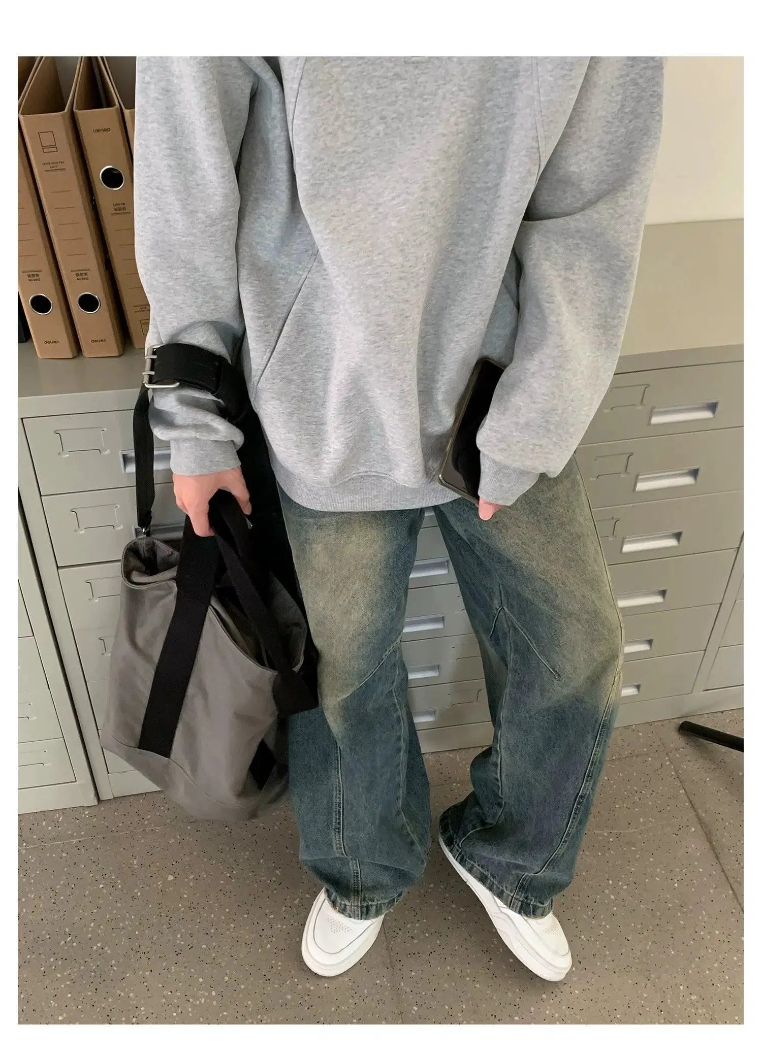 Woo Distressed Gradient Fade Jeans