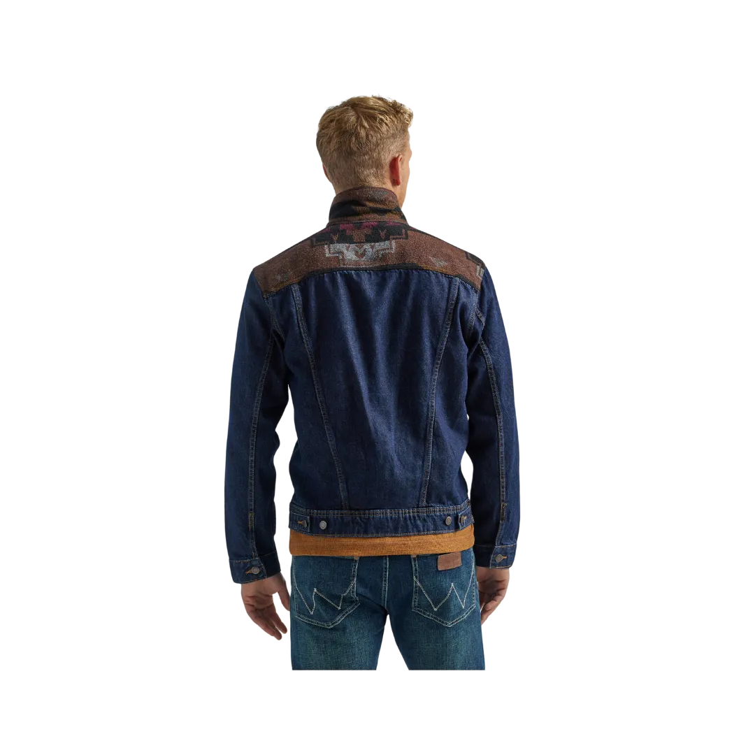 Wrangler Men's Denim With Contrasting Yoke Pecan Pie Jacket