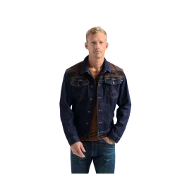 Wrangler Men's Denim With Contrasting Yoke Pecan Pie Jacket