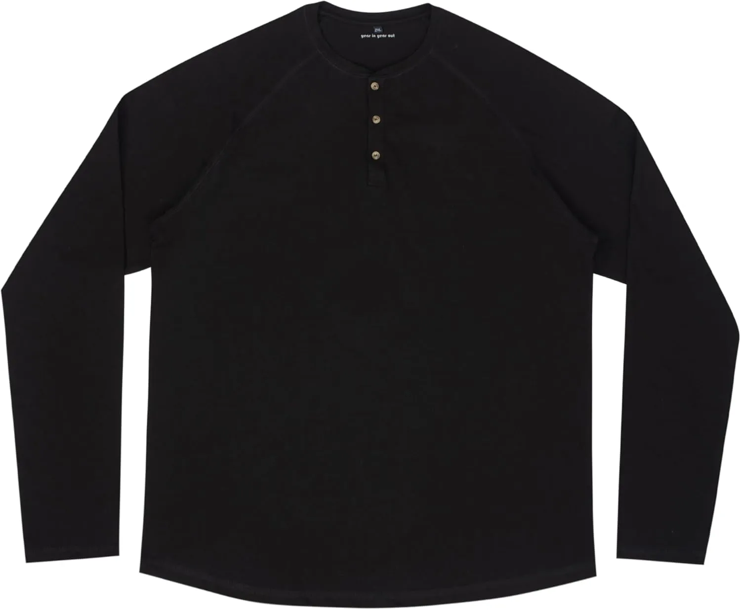 Year In Year Out Big and Tall Henley Shirts for Men Cotton Long Sleeve T Shirts for Men from 2XL(T) to 6XL(T)